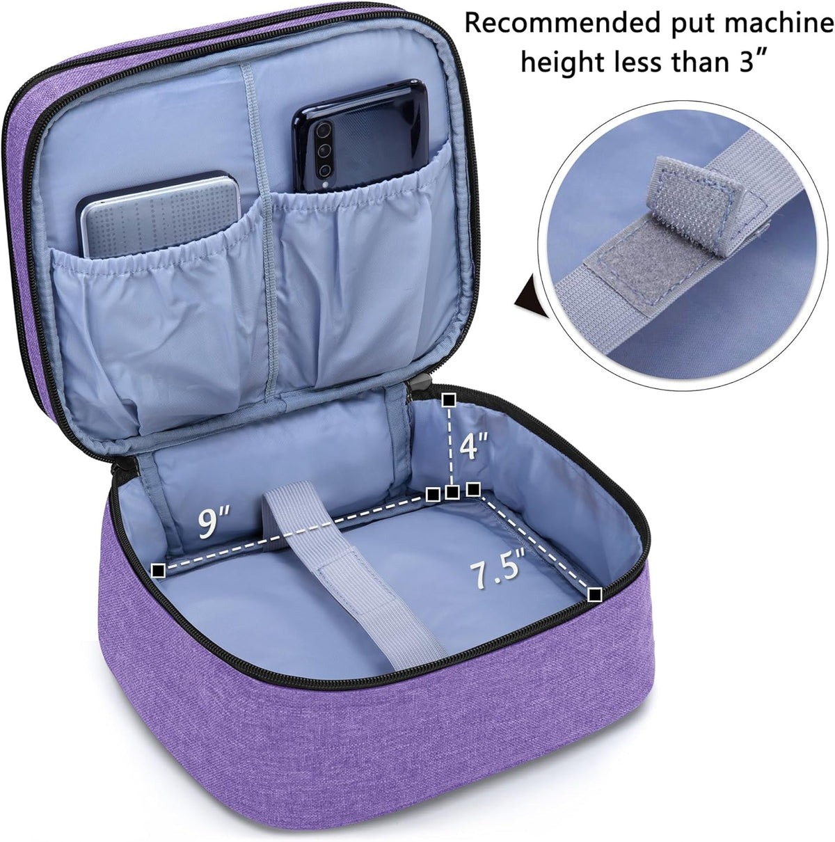 Carrying Bag Compatible with DR.J Mini Projector, Purple