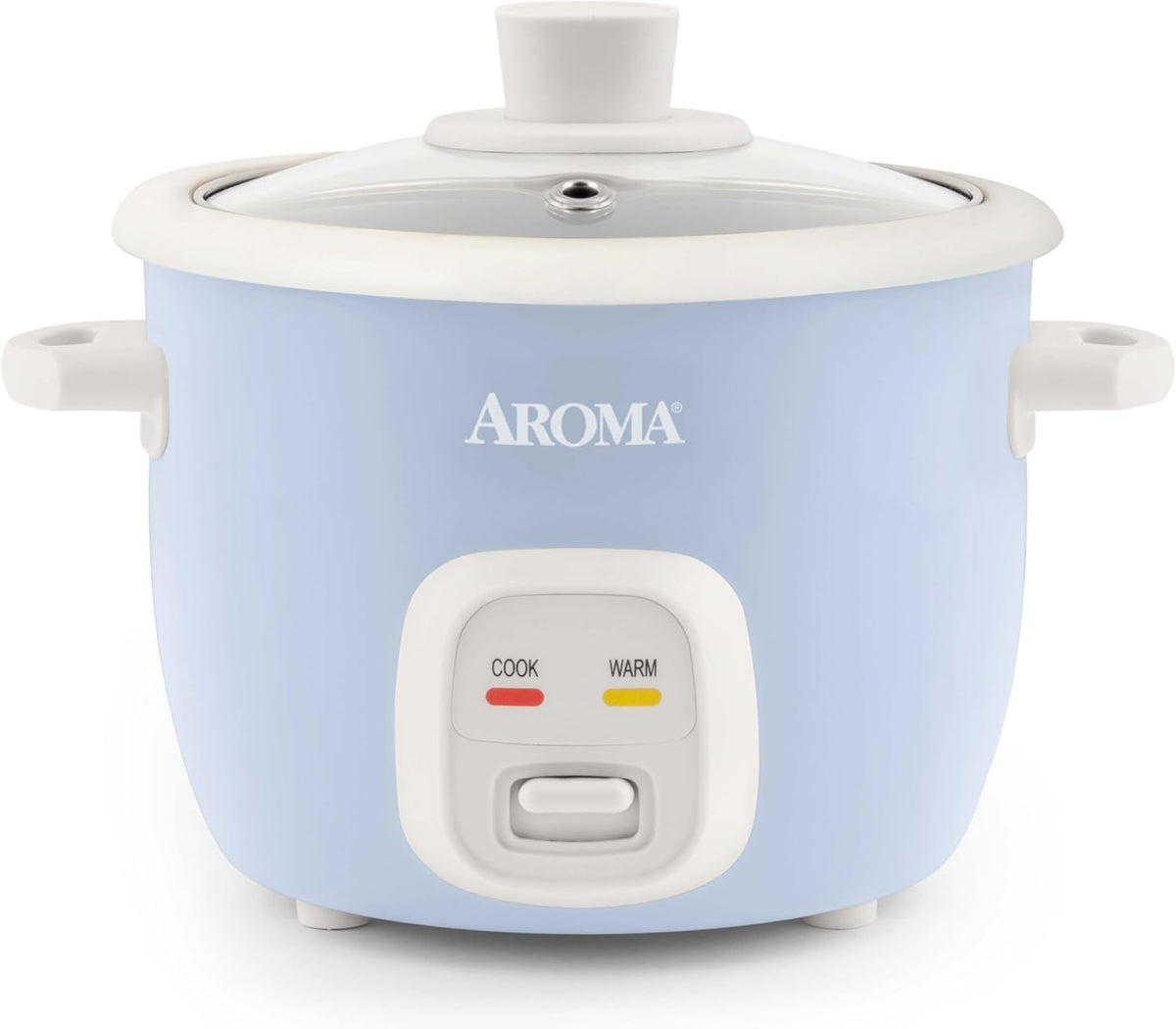 ® Mini Rice Cooker, 2-Cup (Uncooked) / 4-Cup (Cooked), Grain Cooker, Soup Maker, Oatmeal Cooker, Auto Keep Warm, 1 Qt, Blue, ARC-302NGBL