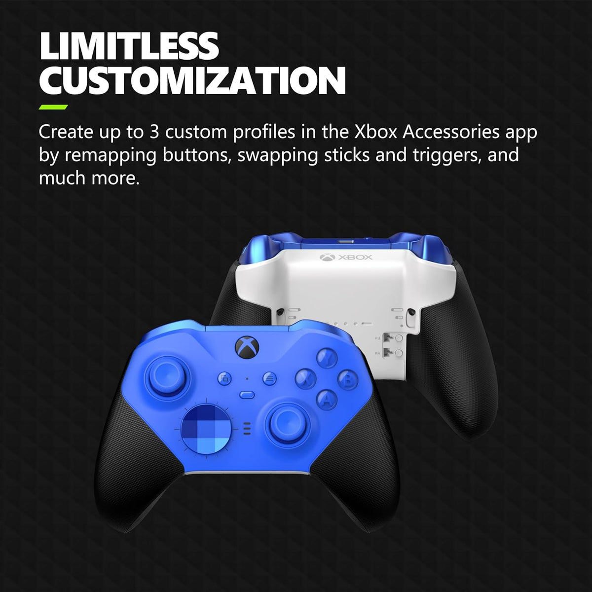 Xbox Elite Series 2 Core Wireless Gaming Controller – Blue Series X|S, One, Windows PC, Android, and Ios