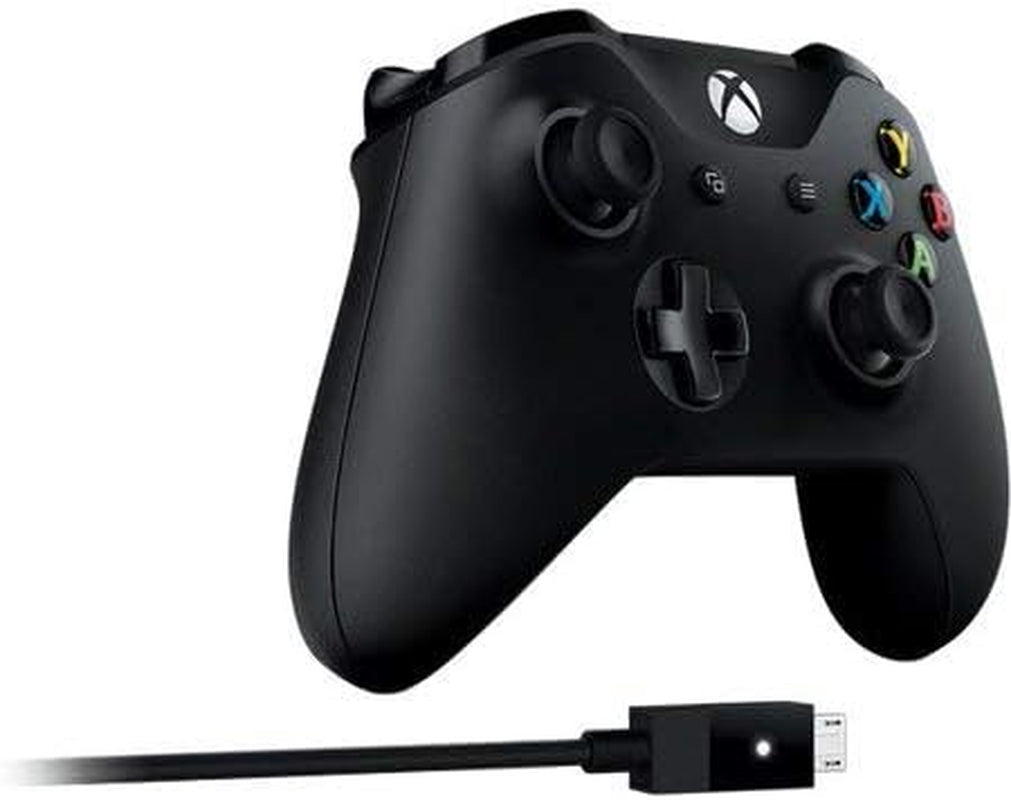 Microsoft 4N6-00001 Xbox Controller + Cable for Windows, Black