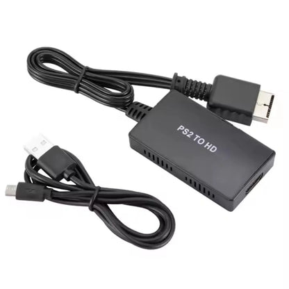 PS2 to HDMI Converter Cable Adapter, 1080P/720P Supported Audio Video Output with USB Power Cable