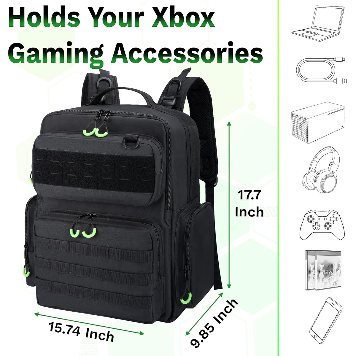 Travel Carrying Case Compatible with Xbox Series X/S