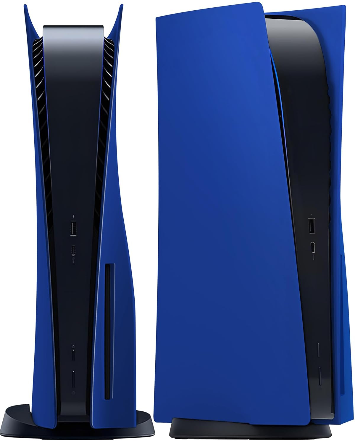 Faceplate for PS5 Disc Edition, Anti-Scratch Dustproof Plates Replacement Cover Skin Accessories Compatible with PS5 Console with a Disc Drive, Blue, 2020 Standard Version