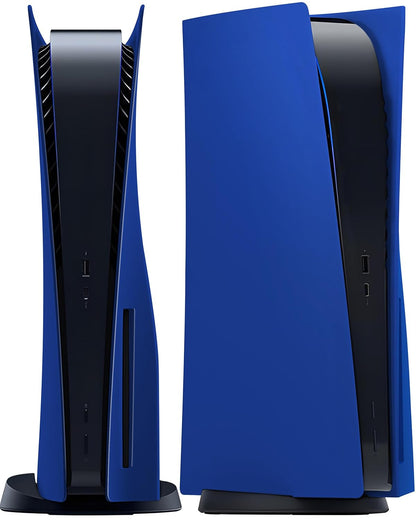 Faceplate for PS5 Disc Edition, Anti-Scratch Dustproof Plates Replacement Cover Skin Accessories Compatible with PS5 Console with a Disc Drive, Blue, 2020 Standard Version