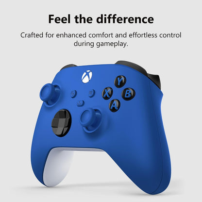 XBOX Wireless Gaming Controller | Shock Blue | Consoles, Pcs, Tvs, Mobile, and More | Textured Grip | Wireless, Bluetooth, USB-C Connectivity