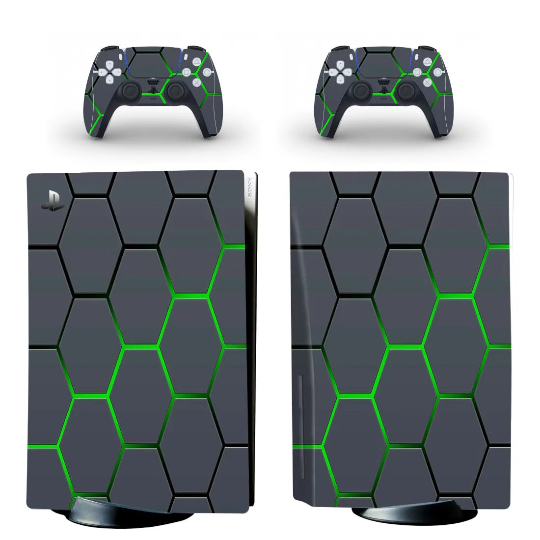 Custom Design PS5 Disc Skin Sticker Decal Cover for Console and 2 Controllers PS5 Disk Skin Sticker Vinyl
