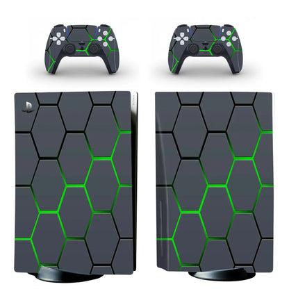 Custom Design PS5 Disc Skin Sticker Decal Cover for Console and 2 Controllers PS5 Disk Skin Sticker Vinyl