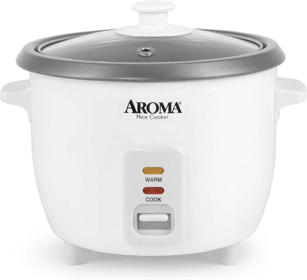 ® Rice Cooker, 3-Cup (Uncooked) / 6-Cup (Cooked), Small Rice Cooker, Oatmeal Cooker, Soup Maker, Auto Keep Warm, 1.5 Qt, White, ARC-363NG