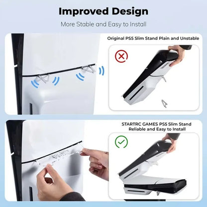 Horizontal Stand for PS5 Slim Disc (Console Not Included) STANDS ONLY