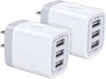 USB Wall Charger, Wall Plug 3-Port USB Charging Block 3.1A Power Adapter