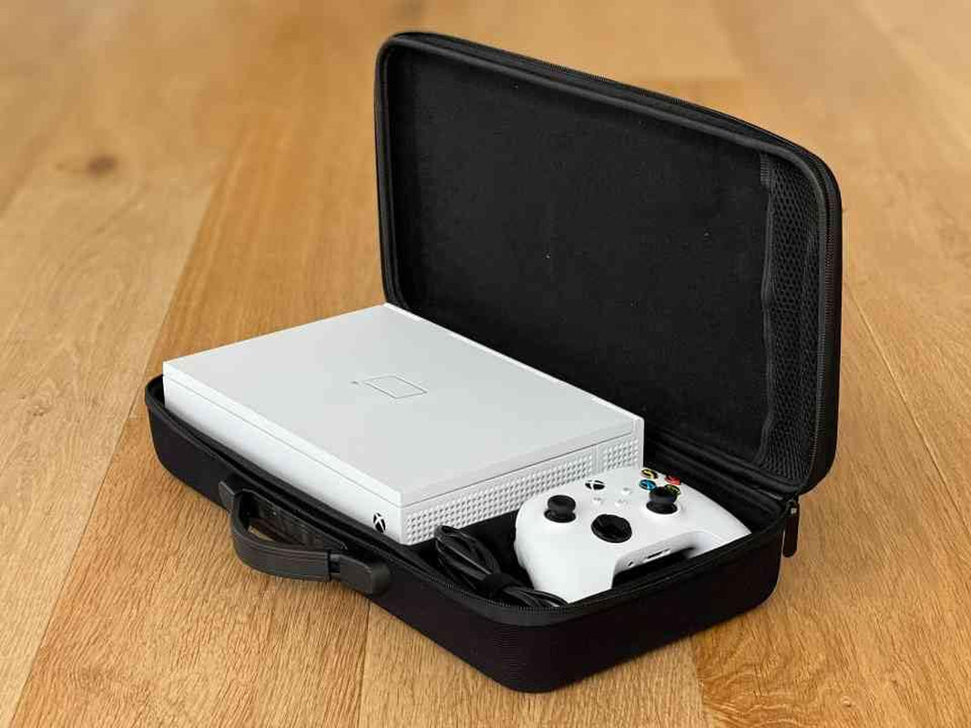 Xscreen Case - Designed for Xbox - Holds the Xscreen While Attached to the Xbox Series S, plus an Xbox Controller, the Xbox USB Cable and Power Cable (Not Included)