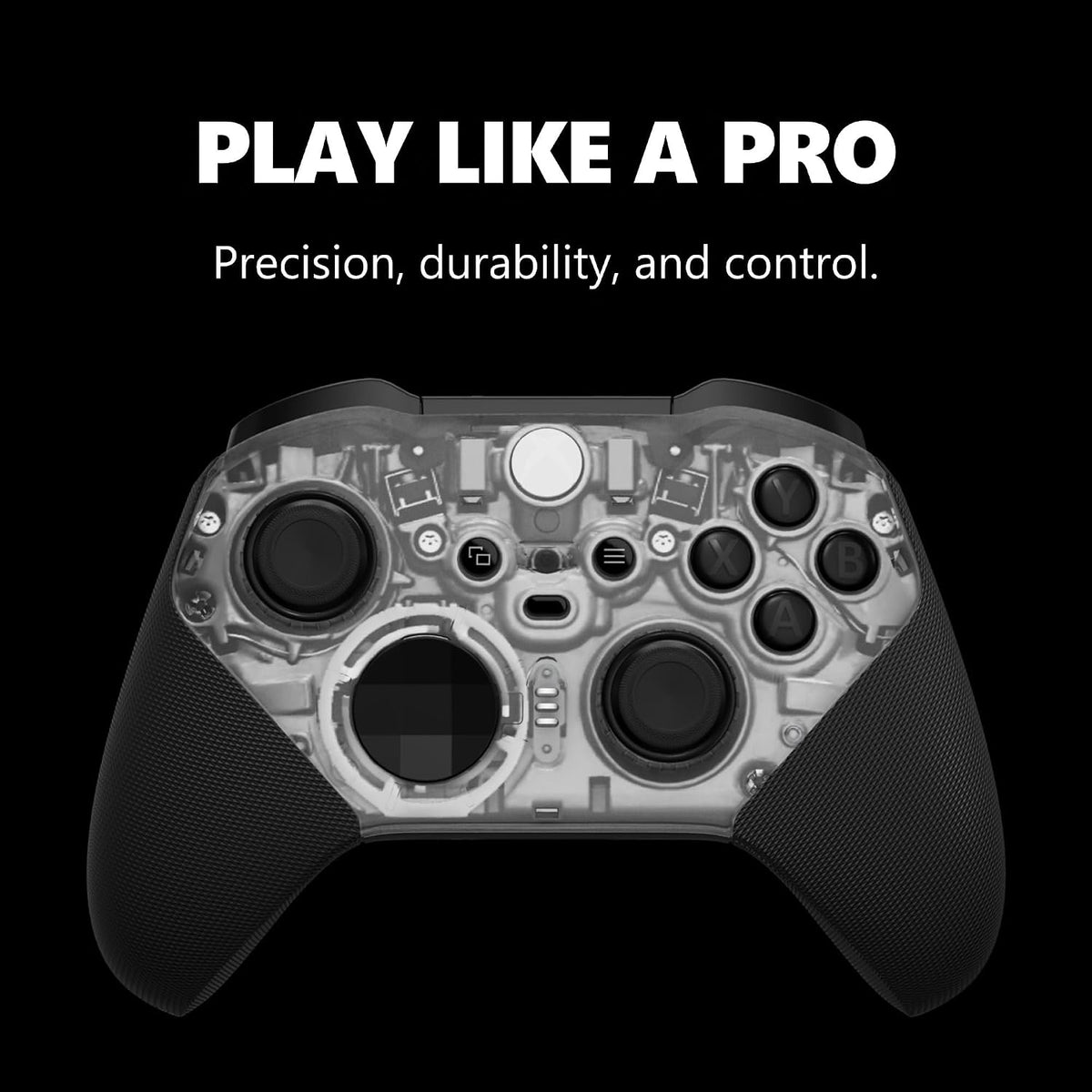Xbox Wireless Gaming Controller | Elite Series 2 Core | Translucent Black | Consoles, Pcs, Tvs, Mobile, and More | Adjustable Thumbsticks | Trigger Locks