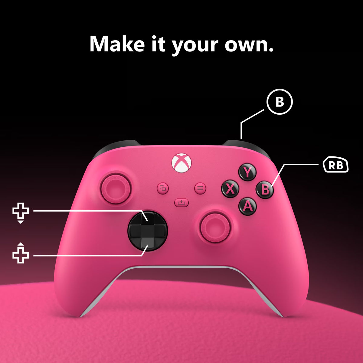 Wireless Controller Deep Pink for  Series X,  One, Pcs, and Cloud-Enabled Devices