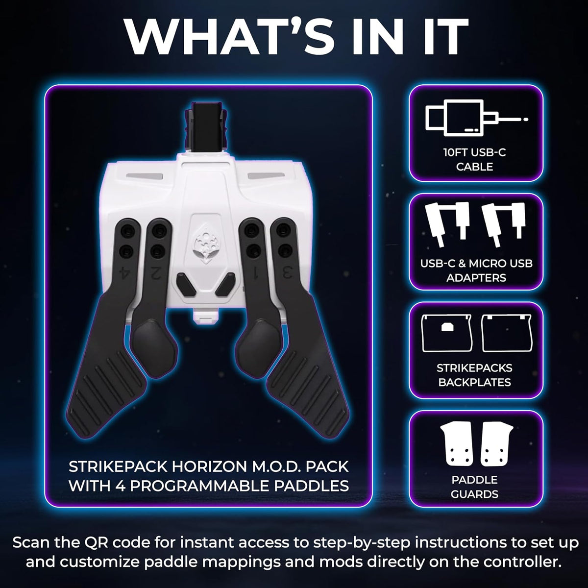 Strike Pack Horizon M.O.D. Pack – Precision Paddle Controller Mod Compatible with Xbox Series X|S and Xbox One, App-Enhanced Gaming with Anti-Recoil M.O.D.S, and Effortless Control