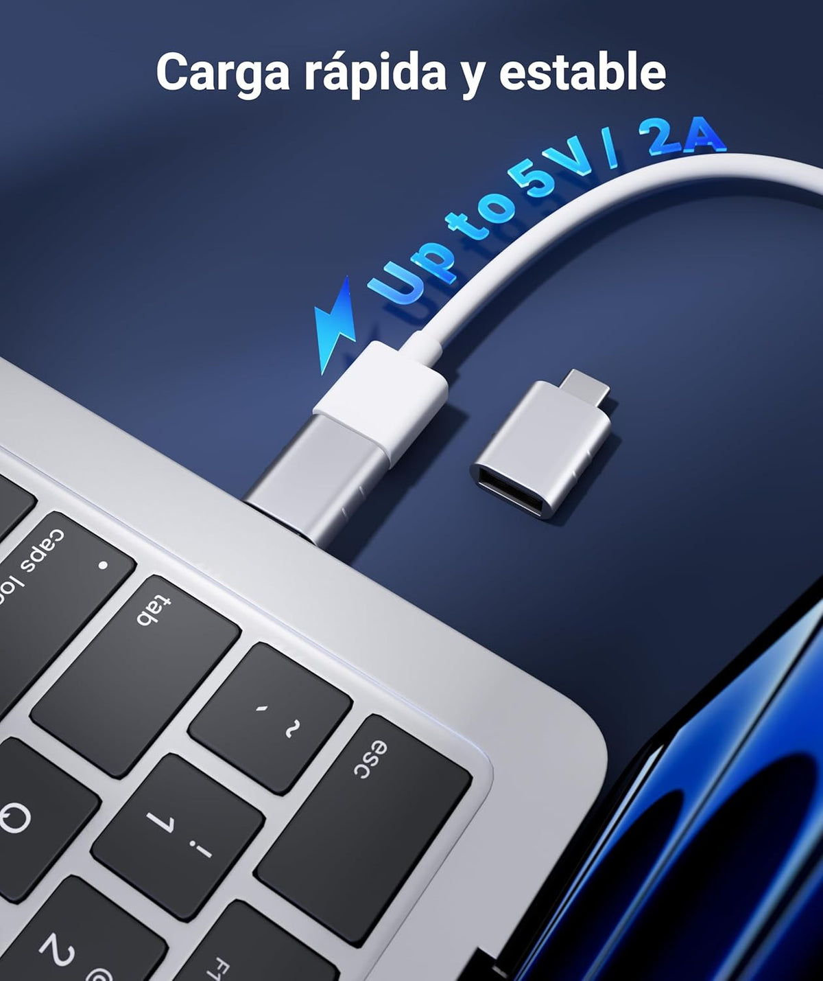 USB C to USB Adapter Pack of 2, USB 3.0 to Thunderbolt 5/4 Adapter