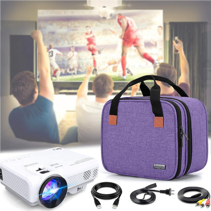 Carrying Bag Compatible with DR.J Mini Projector, Purple